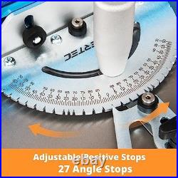 POWERTEC 71391V Precision Table Saw Miter Gauge System with T-Track Fence