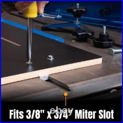 POWERTEC 71403 Table Saw Crosscut Sled, Woodworking Jig and Hardware Kit