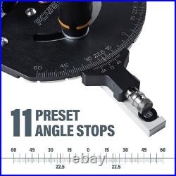 POWERTEC 71766 Precision Miter Gauge System for Table Saw Kit, Telescoping Fence