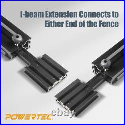 POWERTEC 71766 Precision Miter Gauge System for Table Saw withTelescoping Fence