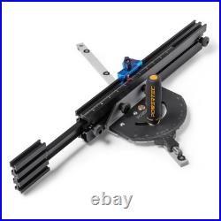 POWERTEC Precision Miter Gauge System for Table Saw Kit withTelescoping Fence