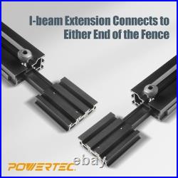 POWERTEC Precision Miter Gauge System for Table Saw Kit withTelescoping Fence