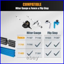POWERTEC Precision Miter Gauge System for Table Saw Kit withTelescoping Fence