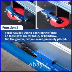 POWERTEC Router Setup Blocks Woodworking 7PC Set, Router Depth Gauge, Aluminum