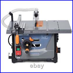 Portable Dust-Free Table Saw 15A 8-1/2in 5000RPM Woodworking Compact with Dust Bag