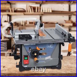 Portable Dust-Free Table Saw 15A 8-1/2in 5000RPM Woodworking Compact with Dust Bag