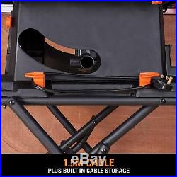 Portable Table Saw 255mm Blade Heavy Duty Steel Wood Metal Cutting Fence Machine