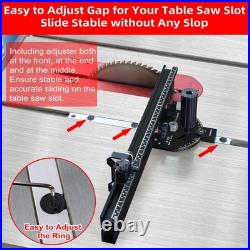 Portable Table Saw Miter Gauge 18 Fence Multifunction Flip Stop Woodworking