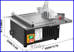 Portable Table Saw, Small Table Saw, 15.7 12.6 6.1IN, 1600W, 5000RPM Cutting Spe
