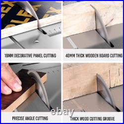 Portable Table Saw, Small Table Saw, 15.7 12.6 6.1IN, 1600W, 5000RPM Cutting Spe