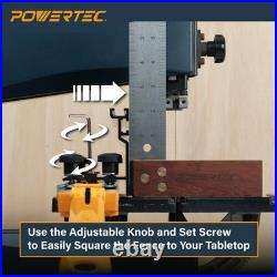 Powertec 24 Straight Edge Guide Clamp 16 X 3-1/2 Band Saw Fence Resaw Fence