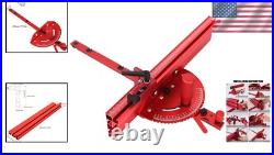 Precision Aluminum Miter Gauge for Table Saws 27 Angle Stops & Extended Fence Precision Aluminum Miter Gauge for Table Saws 27 Angle Stops & Extended Fence
