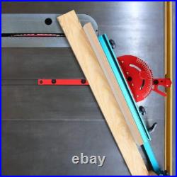 Precision Aluminum Miter Gauge for Table Saws 27 Angle Stops & Extended Fence Precision Aluminum Miter Gauge for Table Saws 27 Angle Stops & Extended Fence