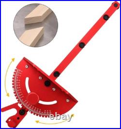 Precision Aluminum Miter Gauge for Table Saws 27 Angle Stops & Extended Fence Precision Aluminum Miter Gauge for Table Saws 27 Angle Stops & Extended Fence