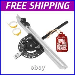 Precision Aluminum Miter Gauge with 45-Degree Fence Accurate Cuts Every Time Precision Aluminum Miter Gauge with 45-Degree Fence Accurate Cuts Every Time