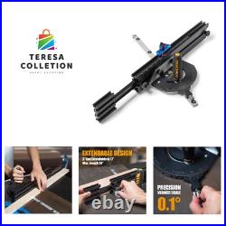 Precision Miter Gauge System for Table Saw Kit withTelescoping Fence 11 Prese