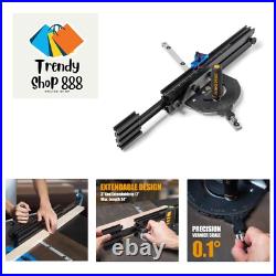 Precision Miter Gauge System for Table Saw Kit withTelescoping Fence 11 Prese