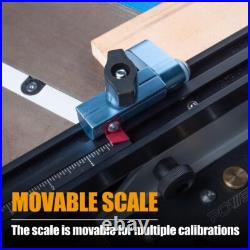 Precision Miter Gauge System for Table Saw Kit withTelescoping Fence 11 Prese