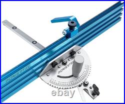 Precision Miter Gauge System with T-Slot Bar & Multi T-Track Fence