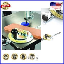 Precision Miter Gauge V120 22.5° Stops, GlideLOCK, All Steel, Woodworking Tool