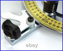Precision Miter Gauge V120 22.5° Stops, GlideLOCK, All Steel, Woodworking Tool