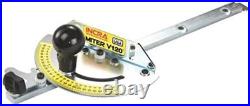 Precision Miter Gauge V120 22.5° Stops, GlideLOCK, All Steel, Woodworking Tool