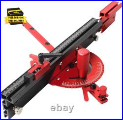 Precision Miter Gauge for Maximum Stock Support and a Repetitive Cut Flip Stop Precision Miter Gauge for Maximum Stock Support and a Repetitive Cut Flip Stop