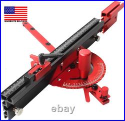 Precision Miter Gauge for Maximum Stock Support and a Repetitive Cut Flip Stop Precision Miter Gauge for Maximum Stock Support and a Repetitive Cut Flip Stop