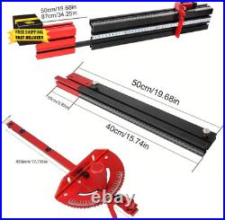 Precision Miter Gauge for Maximum Stock Support and a Repetitive Cut Flip Stop Precision Miter Gauge for Maximum Stock Support and a Repetitive Cut Flip Stop