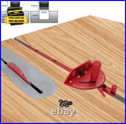 Precision Miter Gauge for Maximum Stock Support and a Repetitive Cut Flip Stop Precision Miter Gauge for Maximum Stock Support and a Repetitive Cut Flip Stop