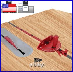 Precision Miter Gauge for Maximum Stock Support and a Repetitive Cut Flip Stop Precision Miter Gauge for Maximum Stock Support and a Repetitive Cut Flip Stop