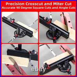 Precision Miter Gauge for Table Saw with Micro Adjust & 18 Fence