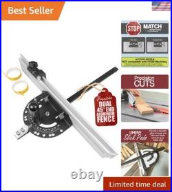 Precision Miter Gauge with Aluminum Miter Fence for Maximum Support and Repet
