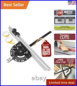 Precision Miter Gauge with Aluminum Miter Fence with 45 Degree Angled Ends fo Precision Miter Gauge with Aluminum Miter Fence with 45 Degree Angled Ends fo