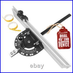 Precision Miter Gauge with Aluminum Miter Fence with 45 Degree Angled Ends for M Precision Miter Gauge with Aluminum Miter Fence with 45 Degree Angled Ends for M