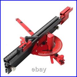 Precision Table Saw Miter Gauge 500mm Aluminum Fence Flip Stop 27 Angle Stops