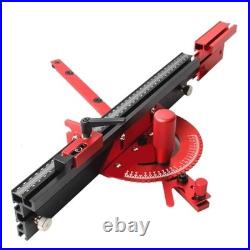 Precision Table Saw Miter Gauge 500mm Aluminum Fence Flip Stop 27 Angle Stops