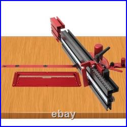 Precision Table Saw Miter Gauge 500mm Aluminum Fence Flip Stop 27 Angle Stops