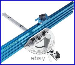 Precision Table Saw Miter Gauge System With 27 Angle Stops and 3/4 X 3/8 T-Slott