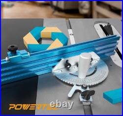 Precision Table Saw Miter Gauge System With 27 Angle Stops and 3/4 X 3/8 T-Slott