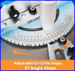 Precision Table Saw Miter Gauge System With 27 Angle Stops and 3/4 X 3/8 T-Slott