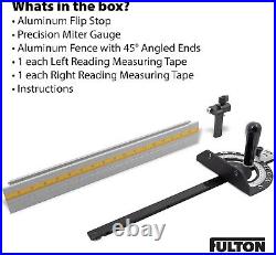 Premium Precision Miter Gauge with Aluminum Fence Versatile Cut Solutions