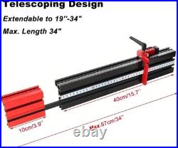 Professional Miter Gauge for Table Saw Aluminum, Repetitive Cuts, Scale