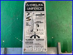 READ Delta Unifence Saw Guide Rip Fence Body Assembly Unisaw 422-27-012-2003 READ Delta Unifence Saw Guide Rip Fence Body Assembly Unisaw 422-27-012-2003