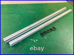 READ Hitachi C10RA2 Table Saw FRONT AND BACK GUIDE RAILS ONLY for rip fence