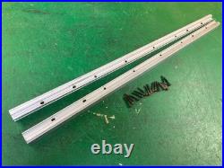 READ Hitachi C10RA2 Table Saw FRONT AND BACK GUIDE RAILS ONLY for rip fence