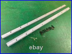 READ Hitachi C10RA2 Table Saw FRONT AND BACK GUIDE RAILS ONLY for rip fence