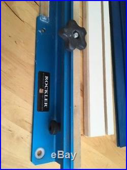 ROCKLER TABLE SAW CROSS CUT SLED! FENCE ONLY! + Wooden Attachements + T-track