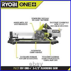 RYOBI Flooring Saw 18-Volt 5-1/2 in Blade On-Board Storage Cordless (Tool Only)