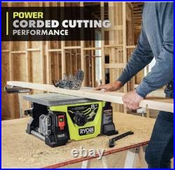 RYOBI HP 18V Brushless 8-1/4 Portable Table Saw Kit With 2 Battery + Charger NEW